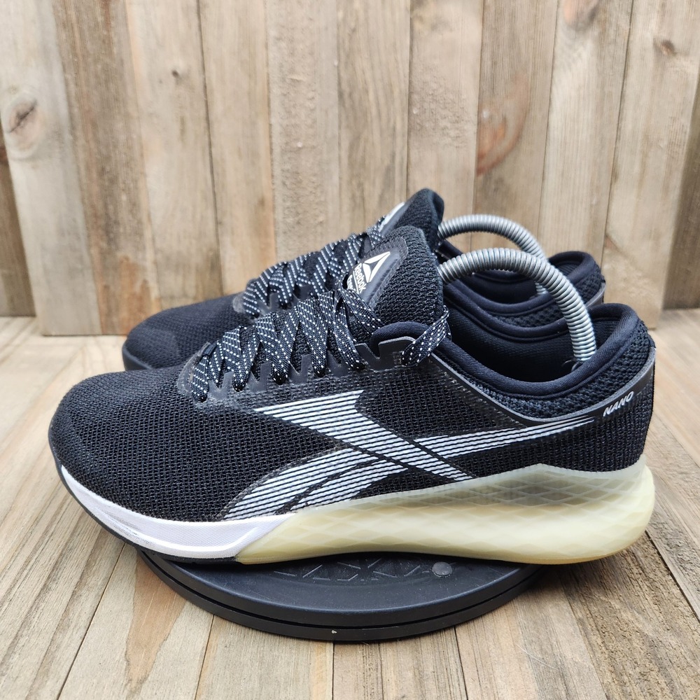 Reebok Nano 9 Training Shoes Mens size 9 Crossfit Black White FU6826 Trainers